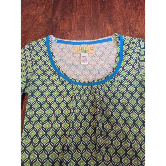 Billabong green blue long sleeve shirt size small - Picture 2 of 3